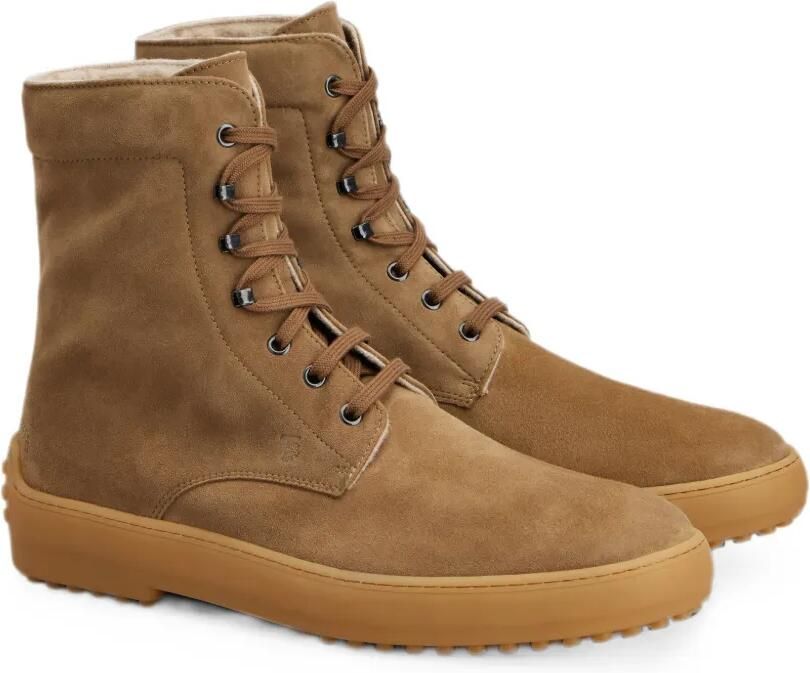 Tod's Winter Gommino suède enkellaarzen Bruin - Foto 3