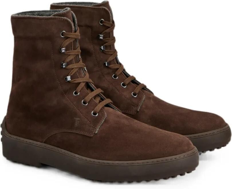 Tod's Winter Gommino suède enkellaarzen Bruin - Foto 3
