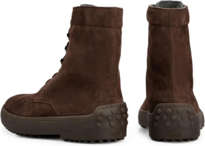 Tod's Winter Gommino suède enkellaarzen Bruin - Foto 4