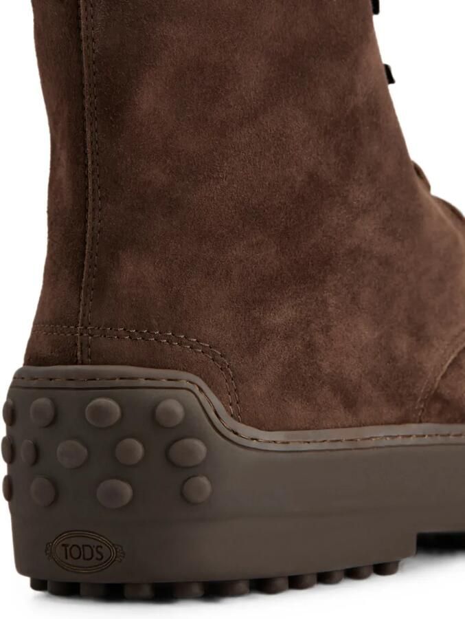 Tod's Winter Gommino suède enkellaarzen Bruin - Foto 2