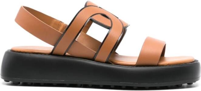 Tod's Uitgesneden sandalen Bruin