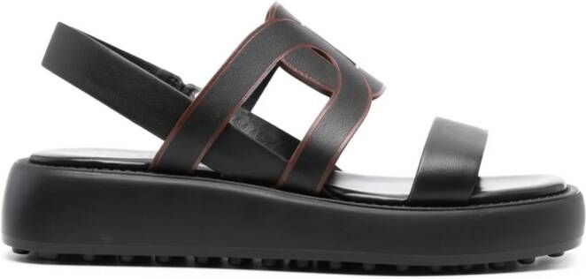 Tod's Uitgesneden sandalen Zwart