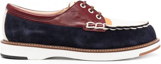 Tod's Veterschoenen met colourblocking Blauw