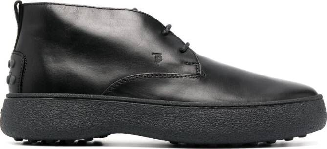 Tod's W.G. leren desert boots Zwart
