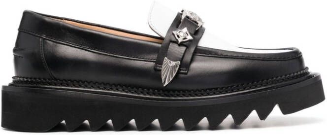 Toga Pulla Loafers met gesp Zwart