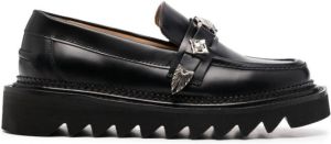Toga Pulla Loafers met gesp Zwart