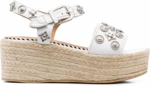 Toga Pulla Espadrilles met plateauzool Wit