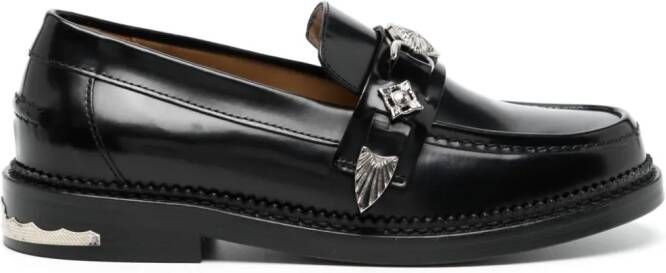 Toga Pulla Loafers verfraaid met studs Zwart