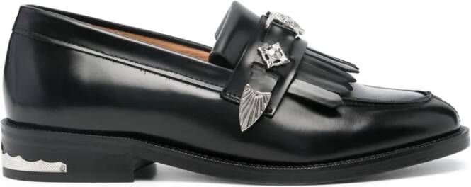 Toga Pulla Loafers verfraaid met studs Zwart