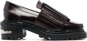 Toga Pulla Brogues met gespdetail Rood