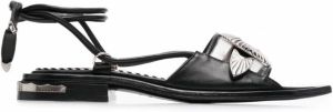 Toga Pulla Sandalen met gesp Zwart