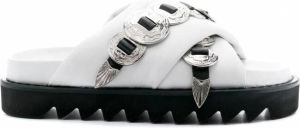 Toga Pulla Sandalen met open neus Wit