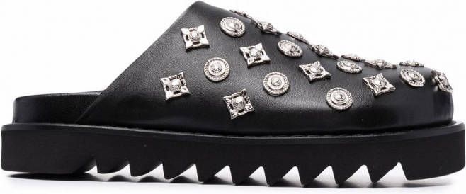 Toga Pulla Muiltjes met studs Zwart