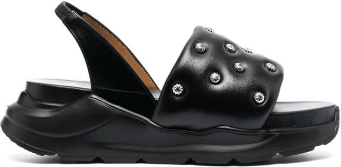 Toga Pulla Slingback sandalen verfraaid met studs Zwart