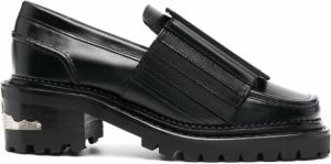 Toga Pulla Loafers met vierkante neus Zwart