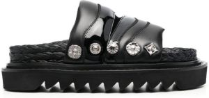 Toga Pulla Sandalen verfraaid met studs Zwart