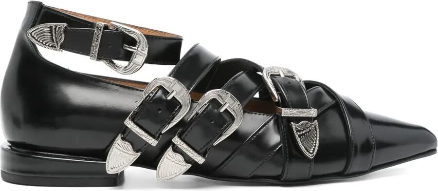 Toga Pulla Ballerina's met decoratieve gesp Zwart