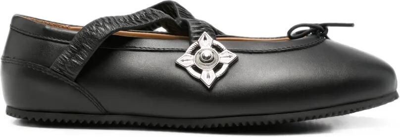 Toga Pulla Ballerina's met elastische band Zwart