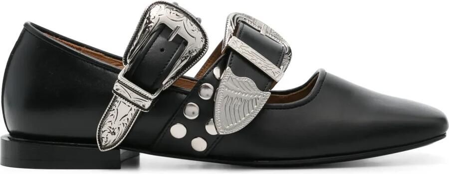Toga Pulla Ballerina's met gespdetail Zwart
