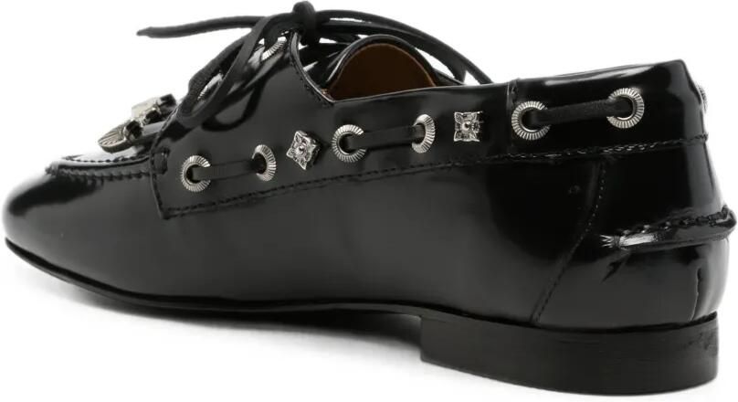 Toga Pulla Derby schoenen verfraaid met studs Zwart - Foto 2