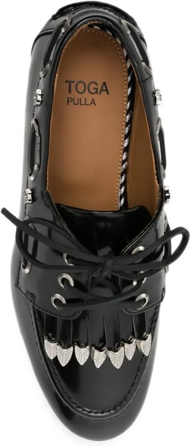 Toga Pulla Derby schoenen verfraaid met studs Zwart - Foto 3