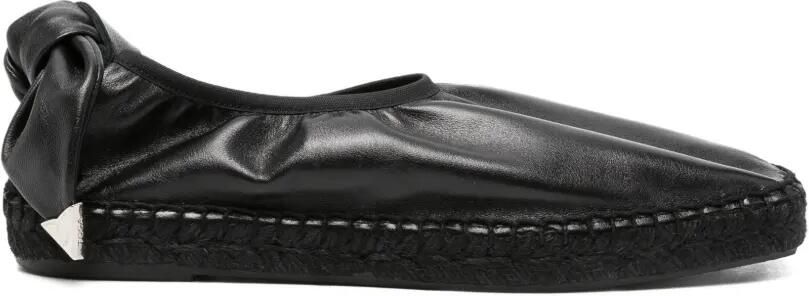 Toga Pulla Espadrilles met strikdetail Zwart