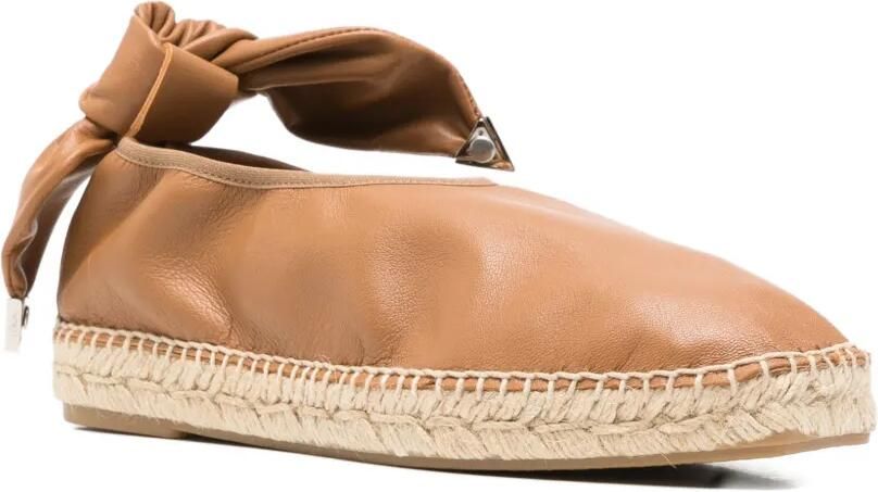 Toga Pulla Geknoopte espadrilles met schakelketting Bruin - Foto 4