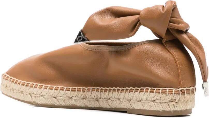 Toga Pulla Geknoopte espadrilles met schakelketting Bruin - Foto 3