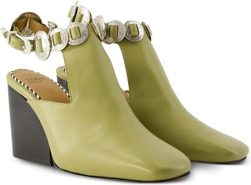Toga Pulla Leren pumps Groen