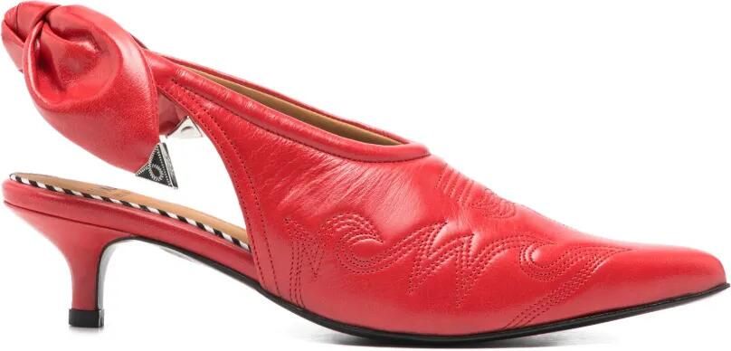 Toga Pulla Leren pumps Rood
