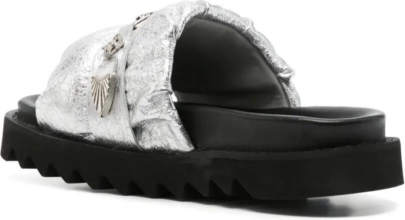 Toga Pulla Leren sandalen met open neus Grijs - Foto 3