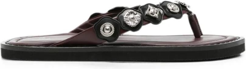 Toga Pulla Leren sandalen Rood