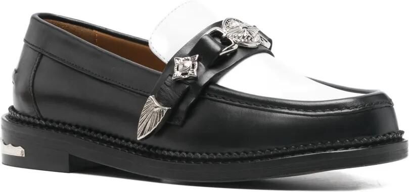 Toga Pulla Loafers met colourblocking en hardware Zwart - Foto 3
