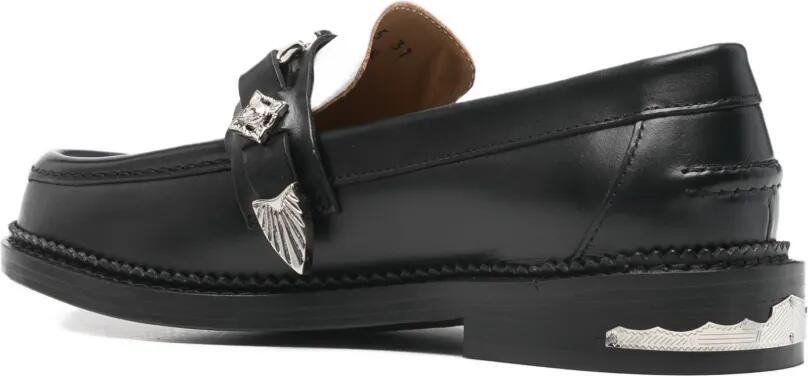 Toga Pulla Loafers met colourblocking en hardware Zwart - Foto 4