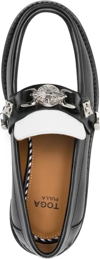 Toga Pulla Loafers met colourblocking en hardware Zwart - Foto 2