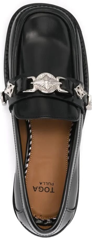 Toga Pulla Loafers met metallic detail Zwart - Foto 3