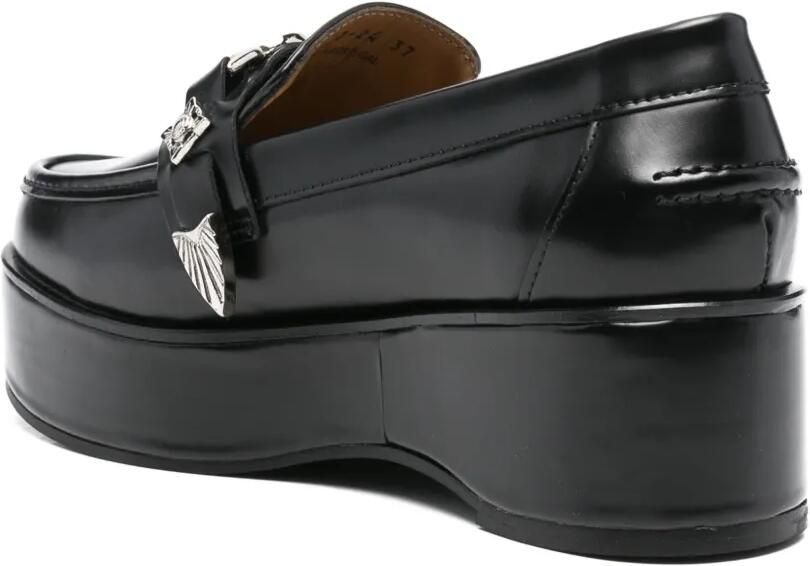 Toga Pulla Loafers met plakkaat Zwart - Foto 3