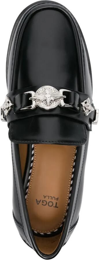 Toga Pulla Loafers met plakkaat Zwart - Foto 4