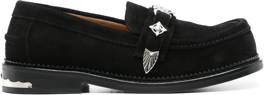 Toga Pulla Loafers met vierkante neus Zwart