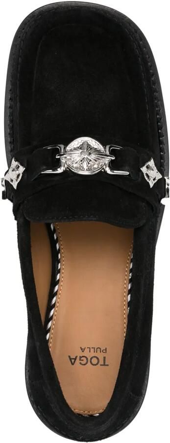 Toga Pulla Loafers met vierkante neus Zwart - Foto 2