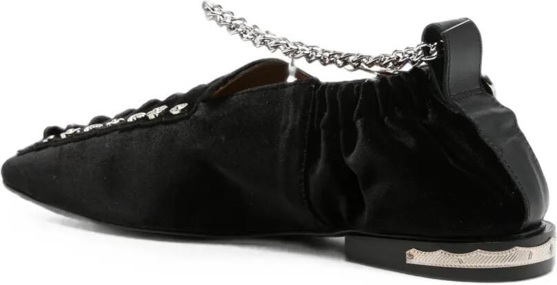 Toga Pulla Loafers verfraaid met ketting Zwart - Foto 2