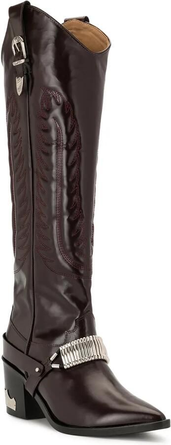 Toga Pulla Overknee cowboylaarzen Rood - Foto 4