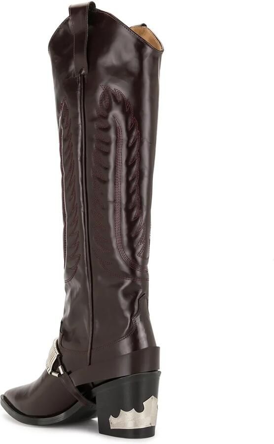 Toga Pulla Overknee cowboylaarzen Rood - Foto 3