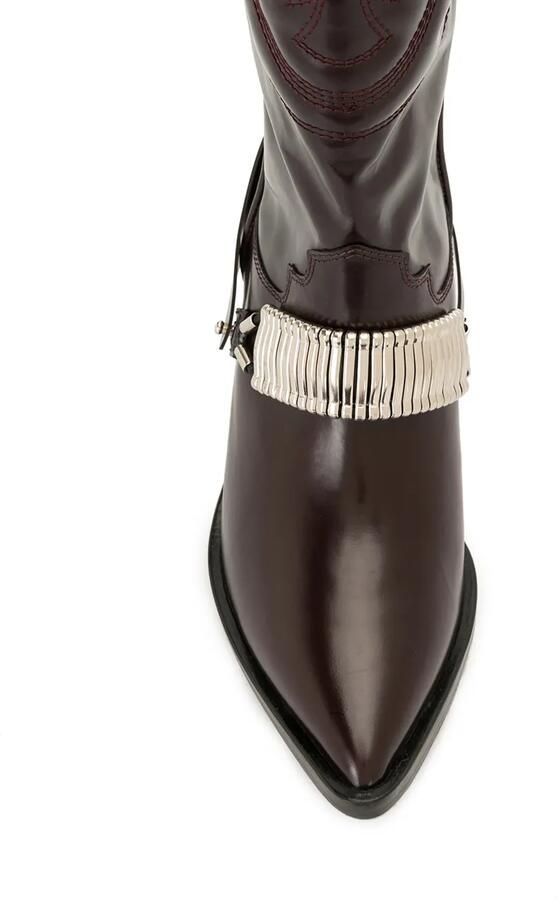 Toga Pulla Overknee cowboylaarzen Rood - Foto 2