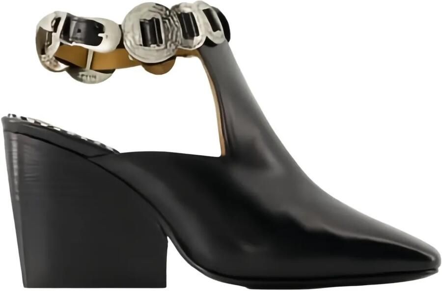 Toga Pulla Pumps met blokhak en gespdetail Zwart