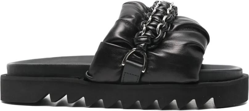 Toga Pulla Sandalen met kettingdetail Zwart