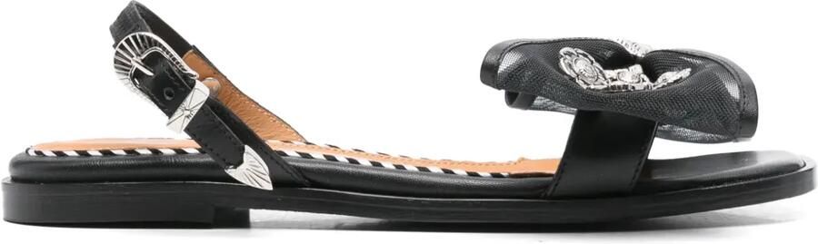 Toga Pulla Sandalen met strikdetail Zwart