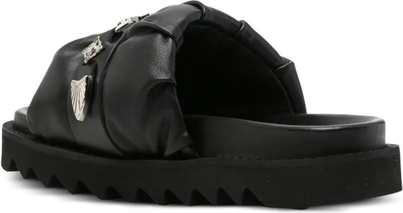 Toga Pulla Sandalen verfraaid met metaal en ruches Zwart - Foto 3