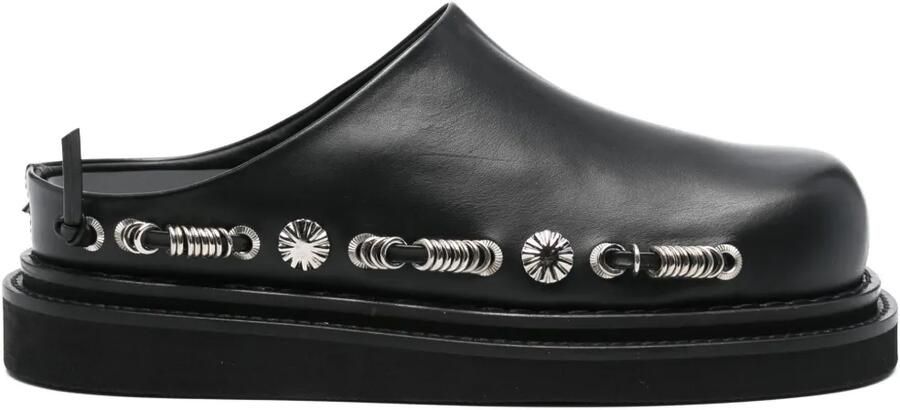 Toga Pulla Slippers met studdetails Zwart