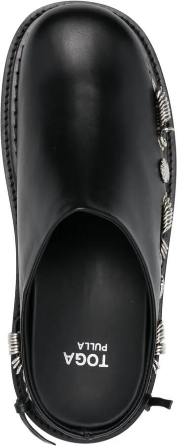 Toga Pulla Slippers met studdetails Zwart - Foto 4